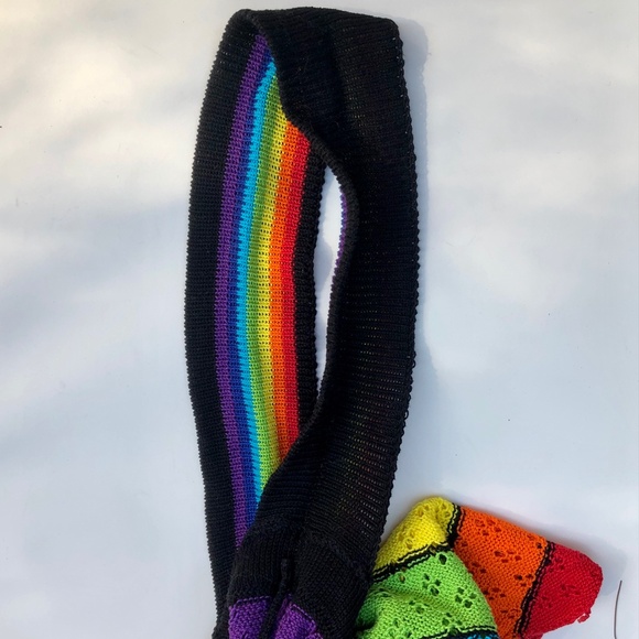 Rainbow knit purse - Picture 5 of 9